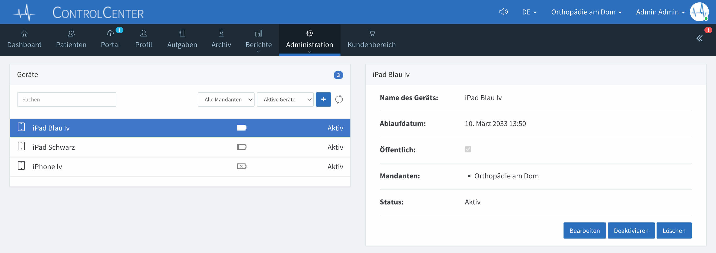 Geräte Konfiguration