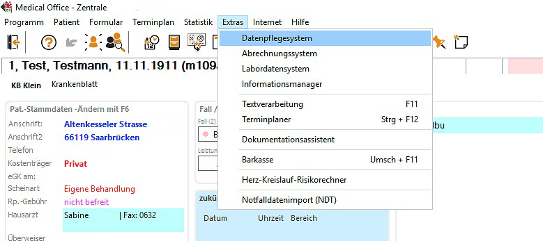 Datenpflegesystem